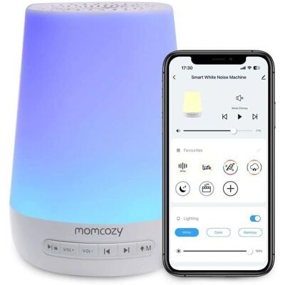 MOMCOZY Babyluidmachine Wit Ruisgeluid Slaaphulpmiddel MOMCOZY Babyluidmachine Wit Ruisgeluid Slaaphulpmiddel