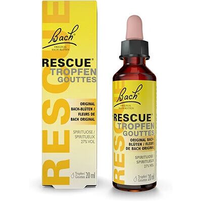 Bach Rescue - Ziołowy suplement w płynie - Wspiera równowagę emocjonalną Bach Rescue - Ziołowy suplement w płynie - Wspiera równowagę emocjonalną