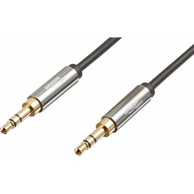 AmazonBasics stereo-audiokabel 3,5 mm - 2,4 m Zwart AmazonBasics stereo-audiokabel 3,5 mm - 2,4 m Zwart