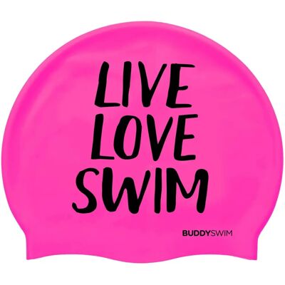 Buddyswim Rosa Silikonkappe - Schwimmkappe Buddyswim Rosa Silikonkappe - Schwimmkappe