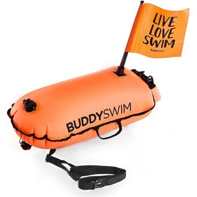 Buddyswim Simboj Med Flagg 28l Orange - Simboj Buddyswim Simboj Med Flagg 28l Orange - Simboj