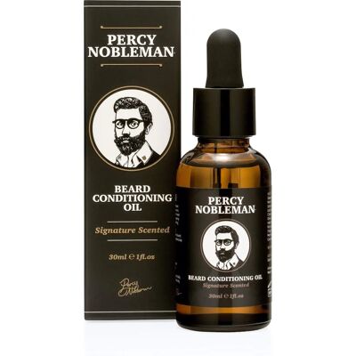 Huile conditionnante pour barbe Percy Nobleman - Parfum Signature 30 ml - Publicité Huile conditionnante pour barbe Percy Nobleman - Parfum Signature 30 ml - Publicité