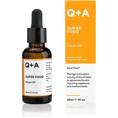Q+A Super Food Ansiktsolje - Revitaliserende, 30ml - Ansiktsolje Q+A Super Food Ansiktsolje - Revitaliserende, 30ml - Ansiktsolje