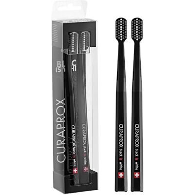 Curaprox CS Black and White Duo - Manual Toothbrush for Adults Curaprox CS Black and White Duo - Manual Toothbrush for Adults