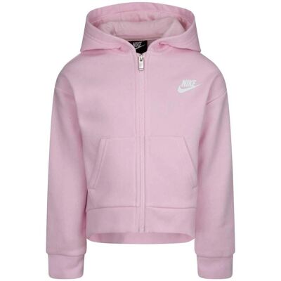 Nike Różowa dla dziewcząt High-Low fleece bluza Nike Różowa dla dziewcząt High-Low fleece bluza