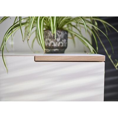 Tojo Mehrzweckschrank - Weiß, MDF, 150cm x 75cm x 40cm - Aufbewahrungsschrank Tojo Mehrzweckschrank - Weiß, MDF, 150cm x 75cm x 40cm - Aufbewahrungsschrank