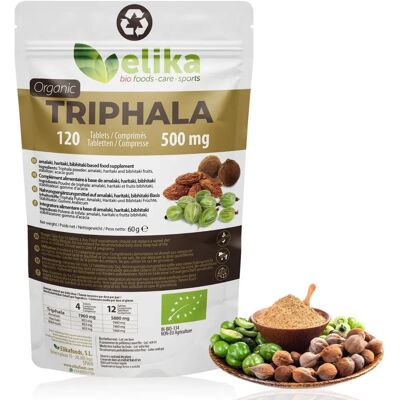 Elikafoods Triphala - 120 comprimidos de 500mg - Limpieza digestiva y sanguínea Elikafoods Triphala - 120 comprimidos de 500mg - Limpieza digestiva y sanguínea