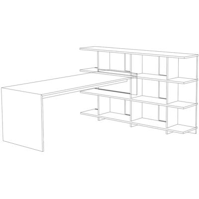 Tojo Möbel GmbH - TOJO anstell Weiß - Vielseitiger Schreibtisch für Stell Tojo Möbel GmbH - TOJO anstell Weiß - Vielseitiger Schreibtisch für Stell
