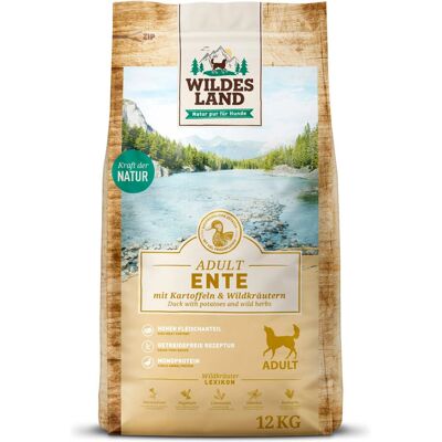 Wildes Land Kaczka i Ziemniaki Karma dla Psów - 12kg Wildes Land Kaczka i Ziemniaki Karma dla Psów - 12kg