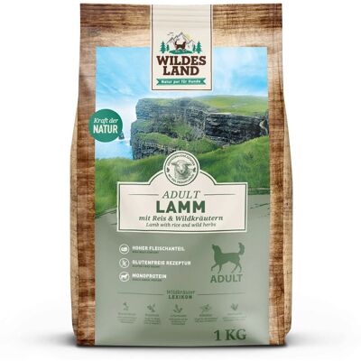 Wildes Land Classic Adult Lamm mit Reis 1kg Hundetrockenfutter Wildes Land Classic Adult Lamm mit Reis 1kg Hundetrockenfutter