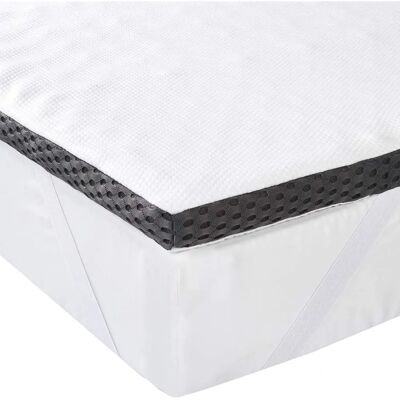 Sur-matelas en mousse à mémoire Amazon Basics - 150x200 cm - 4 cm d'épaisseur Sur-matelas en mousse à mémoire Amazon Basics - 150x200 cm - 4 cm d'épaisseur