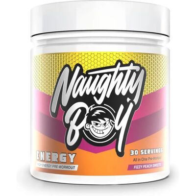 Naughty Boy - Energy PWO - Fizzy Peach Sweets - 390g Naughty Boy - Energy PWO - Fizzy Peach Sweets - 390g