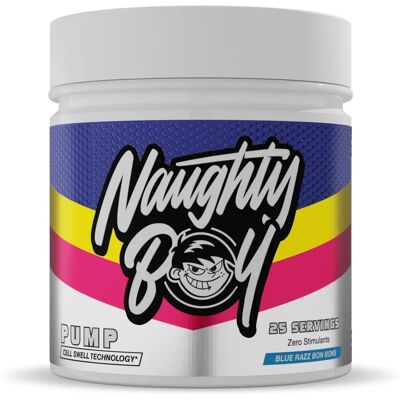 Naughty Boy Pump - Blue Razz Bon Bons - Pre-workout supplement Naughty Boy Pump - Blue Razz Bon Bons - Pre-workout supplement