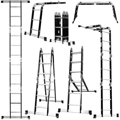 Excel Heavy Duty 12 Tread Steel Multi Purpose Ladder - Step Ladder Excel Heavy Duty 12 Tread Steel Multi Purpose Ladder - Step Ladder