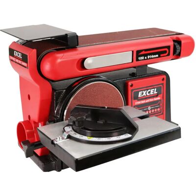 Excel Heavy Duty Electric 370w Bench Belt & Disc Sander - Sander Excel Heavy Duty Electric 370w Bench Belt & Disc Sander - Sander