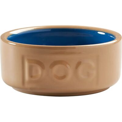 Mason Cash Cane & Blue Dog Bowl 13cm - Dog Food & Water Bowl Mason Cash Cane & Blue Dog Bowl 13cm - Dog Food & Water Bowl