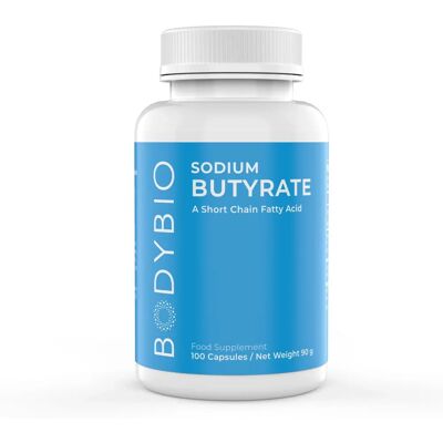 BodyBio Sodium Butyrate 600 mg - Gut Support for Digestive Health BodyBio Sodium Butyrate 600 mg - Gut Support for Digestive Health
