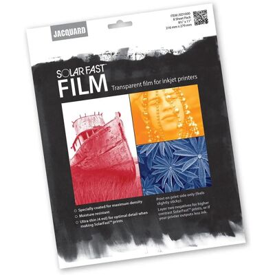 Jacquard Solarfast Transparent Film 21.6x27.9cm - 8 pcs Jacquard Solarfast Transparent Film 21.6x27.9cm - 8 pcs