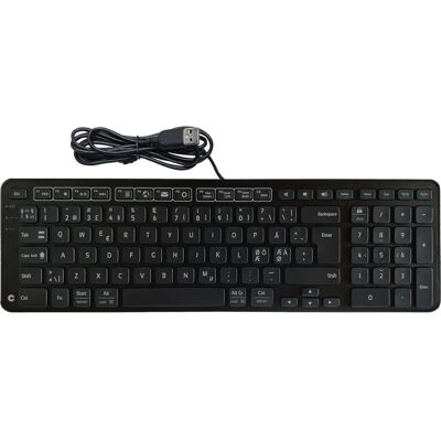Contour Design Balance Tastatur - Sort - Ergonomisk, Fuldt Størrelse, USB, Nordisk QWERTY Contour Design Balance Tastatur - Sort - Ergonomisk, Fuldt Størrelse, USB, Nordisk QWERTY