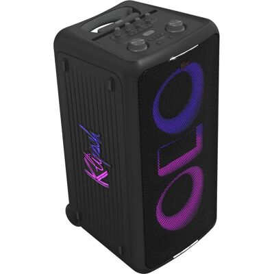 Klipsch Miami Partyspeaker - Sechs Lichtshow-Einstellungen, 18 Stunden Batterielaufzeit, IPX4 Klipsch Miami Partyspeaker - Sechs Lichtshow-Einstellungen, 18 Stunden Batterielaufzeit, IPX4