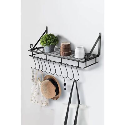 Generic - Triangle Shelf - 60cm - Black - Kitchen Shelf Generic - Triangle Shelf - 60cm - Black - Kitchen Shelf