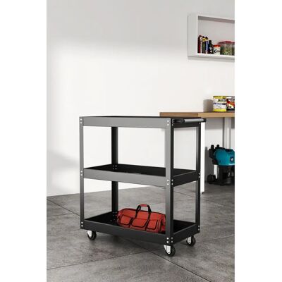 Livingandhome - 3-Tier Rolling Tool Cart - Tool Cart Livingandhome - 3-Tier Rolling Tool Cart - Tool Cart