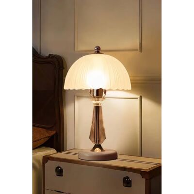 Livingandhome - Crystal Table Lamp - White - Table lamp Livingandhome - Crystal Table Lamp - White - Table lamp