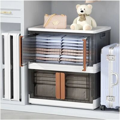 Livingandhome - Double-Door Collapsible Box - Storage box Livingandhome - Double-Door Collapsible Box - Storage box