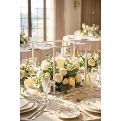Living and Home - Metal Flower Stand Rack - White Living and Home - Metal Flower Stand Rack - White