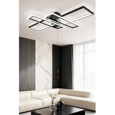 Living and Home - 120x80cm Geometric LED Ceiling Light - Ceiling Light Living and Home - 120x80cm Geometric LED Ceiling Light - Ceiling Light