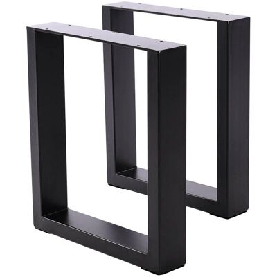 Unknown - IndustrialIron - Black - Rectangular - Table legs Unknown - IndustrialIron - Black - Rectangular - Table legs
