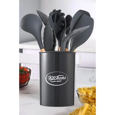 Livingandhome - 11-piece Silicone Kitchen Utensil Set - 11-piece Livingandhome - 11-piece Silicone Kitchen Utensil Set - 11-piece