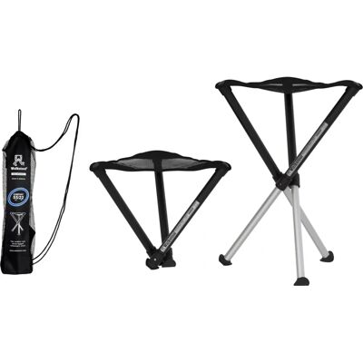 Chaise de camping Walkstool Comfort - Noir et Argent - 45cm - Légère - Publicité Chaise de camping Walkstool Comfort - Noir et Argent - 45cm - Légère - Publicité