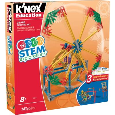 Zestaw zębatek K'NEX STEM dla dzieci od 8 lat Zestaw zębatek K'NEX STEM dla dzieci od 8 lat