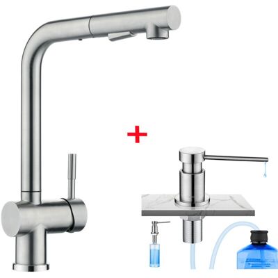CECIPA - Grifo de Cocina Extraíble Cepillado - Kitchen Faucet CECIPA - Grifo de Cocina Extraíble Cepillado - Kitchen Faucet