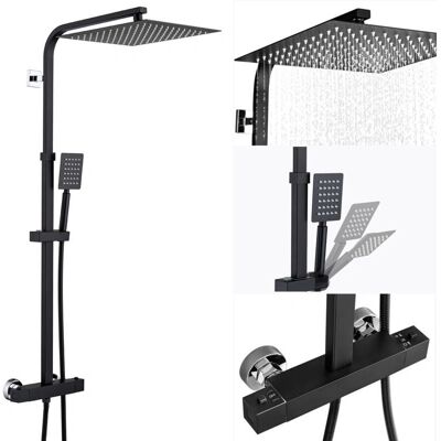 AURALUM MAX Columna de Ducha Termostática 9.7 pulgadas Cabezal lluvia cuadrado - Tipo de ducha AURALUM MAX Columna de Ducha Termostática 9.7 pulgadas Cabezal lluvia cuadrado - Tipo de ducha