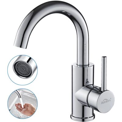 Auralum Miscelatore lavabo rotante a 360° - Cromo Auralum Miscelatore lavabo rotante a 360° - Cromo