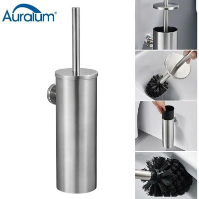 Auralum Cepillo de Inodoro de Acero Inoxidable Montado en Pared - Diseño Moderno Auralum Cepillo de Inodoro de Acero Inoxidable Montado en Pared - Diseño Moderno