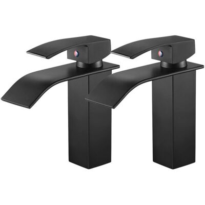 Auralum Modello - Rubinetto Nero a Risparmio Idrico - Miscelatore Lavabo Bagno Auralum Modello - Rubinetto Nero a Risparmio Idrico - Miscelatore Lavabo Bagno
