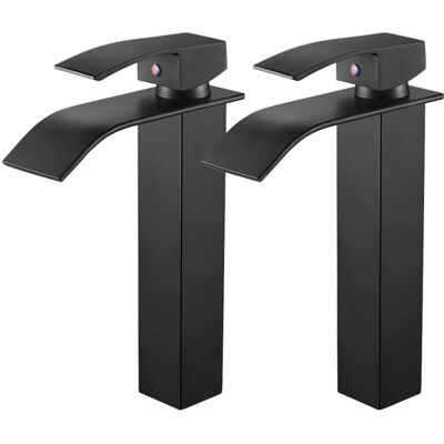 Auralum - Cascada Alta - Negro - 273 mm - Grifo Auralum - Cascada Alta - Negro - 273 mm - Grifo
