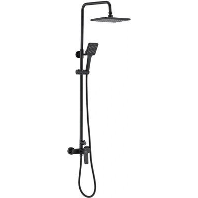 Auralum Nero Set Doccia Quadrato Regolabile - Tipo di Doccia Auralum Nero Set Doccia Quadrato Regolabile - Tipo di Doccia