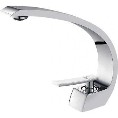 TOYARE SARL Miscelatore Lavabo Cromato - Pivottante 360°, Valvola in ceramica, Installazione facile TOYARE SARL Miscelatore Lavabo Cromato - Pivottante 360°, Valvola in ceramica, Installazione facile