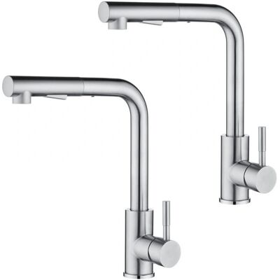 Cecipa - 2PCS - 360° Giratorio - Cabezal extraíble - Grifo de cocina Cecipa - 2PCS - 360° Giratorio - Cabezal extraíble - Grifo de cocina