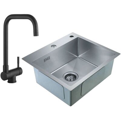 Cecipa 2 en 1 Fregadero de Acero Inoxidable y Grifo Plegable - Juego de Cocina Cecipa 2 en 1 Fregadero de Acero Inoxidable y Grifo Plegable - Juego de Cocina