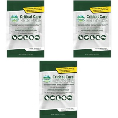 Oxbow Critical Care - Nutrition d'urgence pour petits herbívoros 36g - Publicité Oxbow Critical Care - Nutrition d'urgence pour petits herbívoros 36g - Publicité