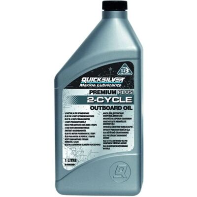 Huile hors-bord Quicksilver Premium Plus 2-Temps - Huile pour moteurs hors-bord - Gris - Publicité Huile hors-bord Quicksilver Premium Plus 2-Temps - Huile pour moteurs hors-bord - Gris - Publicité