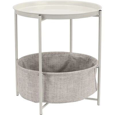 Table d'appoint ronde de rangement Amazon Basics - Table d'appoint Table d'appoint ronde de rangement Amazon Basics - Table d'appoint