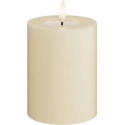 HomeArt Elfenbein LED Lys - 10 x 20 cm - Realistisk Flamme HomeArt Elfenbein LED Lys - 10 x 20 cm - Realistisk Flamme