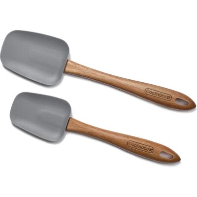COOLINATO Kochlöffel-Set Braun/Grau - 2 Stück COOLINATO Kochlöffel-Set Braun/Grau - 2 Stück