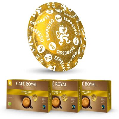 Café Royal - Pro 3 x 50 - Espresso BIO - Capsules de café - Publicité Café Royal - Pro 3 x 50 - Espresso BIO - Capsules de café - Publicité